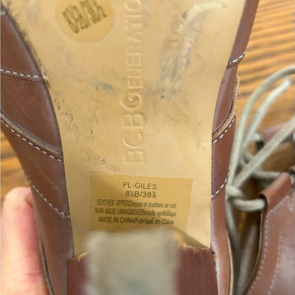 BCBGeneration leather high heel sandals with laces - Picture 5 of 6